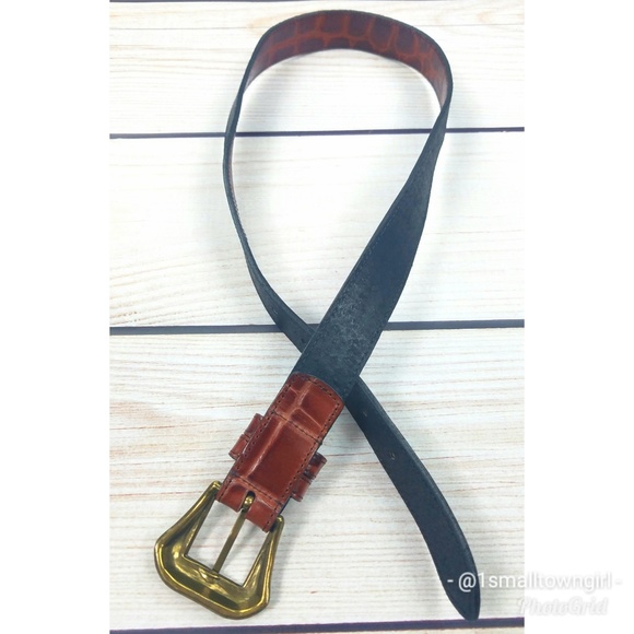 Vintage Joan & David leather crocodile belt - Picture 4 of 4